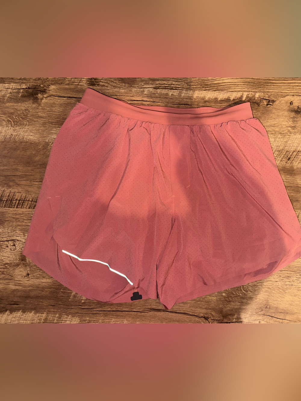 Lululemon Fast and Free Lined Short 6" Size Medium (Brier Rose)